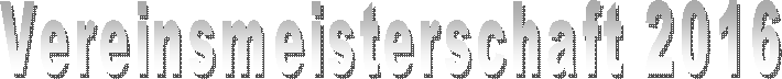Vereinsmeisterschaft 2016